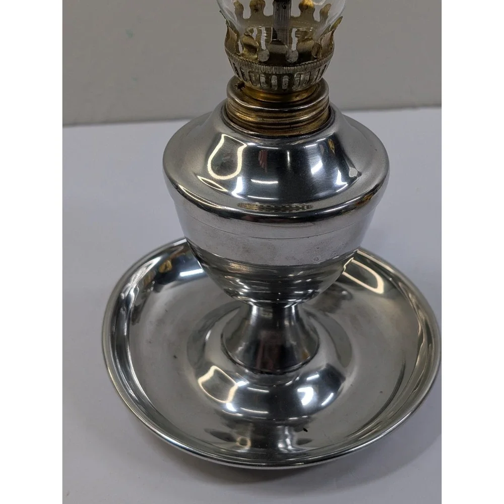 Signed Vintage Miniature Finger Kerosene Oil Lamp